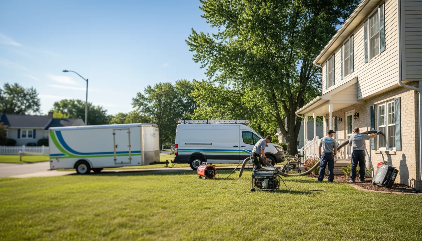 Flooded Basement Restoration And Cleanup With Repair in Crete, IL near me